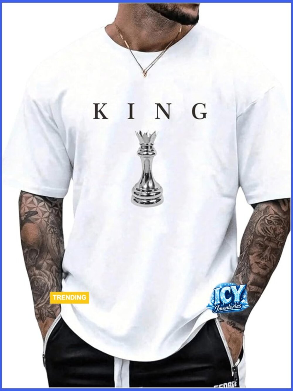 Lightweight Polyester Graphic Print Crew Neck Short Sleeve T-Shirt